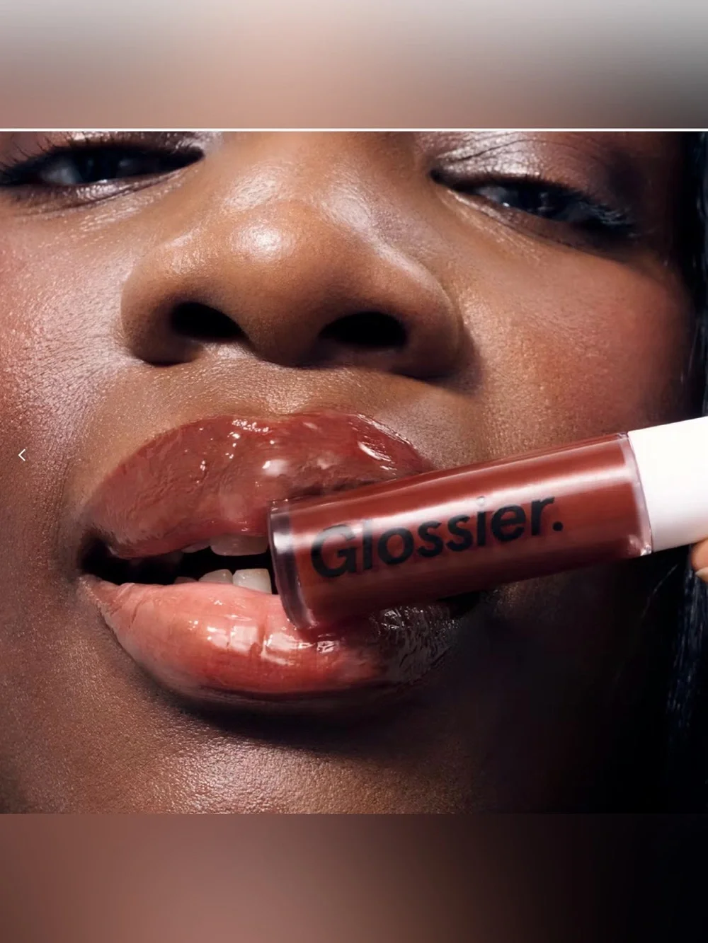 Glossier Lip Gloss in Brown Brun